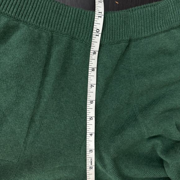 Free People Beach Solar Sweater Set Womens Small Cardigan Pant Lounge Pine Green - Picture 14 of 16